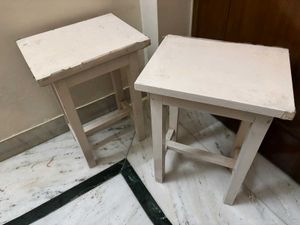 2 White Wooden Coffee/ Multipurpose Tables