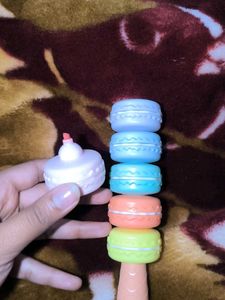 Cute Macaron & Cake Toy Set
