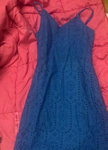 Blue Eyelet Sundress