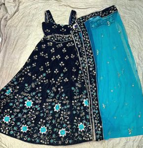 Designer Velvet Lehenga Choli