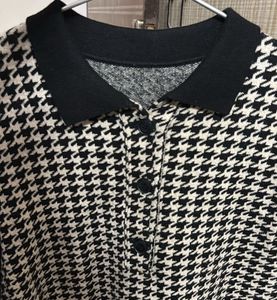 Houndstooth Midi Dress