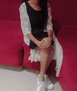 Black Color Middy Dress