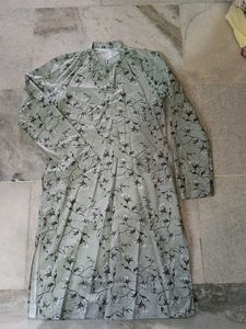 Elegant Floral Print Kurta