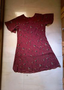 Maroon Mini Dress