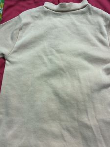 Light Peach Mock Neck Top