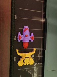 kinder Joy toys Purple & Yellow Toy Figurine