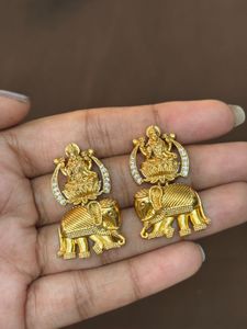 Elegant Elephant &amp; Deity Earrings