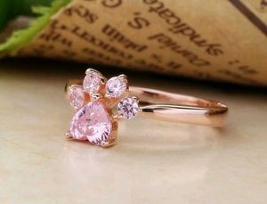 Cute Paw Ring Rose Gold Brand New Wholesale Price