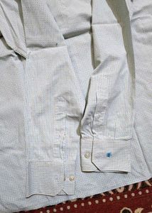 Louis Philippe Men's Printed Long Sleeve Shirt