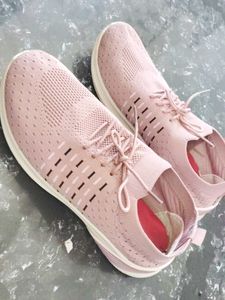 🩷 Pink Knit Slip-On Sneakers 👟