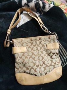 Coach Signature Canvas Shoulder Bag