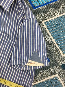 Blue Striped Short Sleeve Shirt