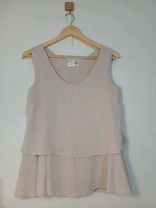 Elegant Women's Sleeveless Layered Top
