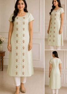 Cotton Elegant Embroidered Kurta