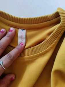 Mustard Yellow Graphic Sweatshirt