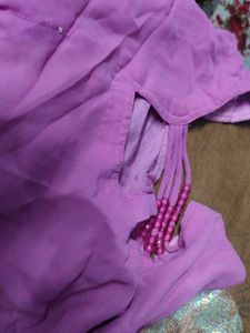 beautiful saree with sequence work