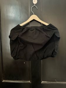 Solid Black bubble skirt