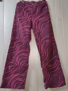 H&M Retro Swirl Print Wide Leg Pants