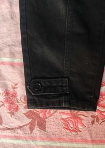 Black Wide Leg Cargo Pants
