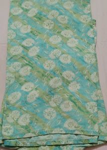 Beautiful Teal &amp; Green Floral Kurta