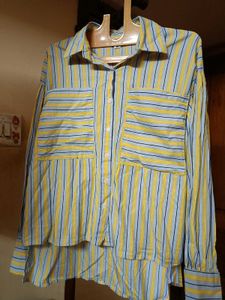 Chic Striped Button-Up Shirt