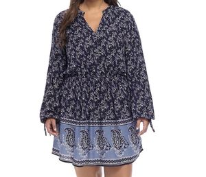 True Craft Boho Paisley Print Dress