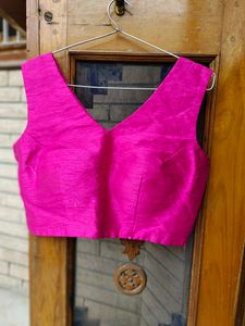 Pink Sleeveless Blouse