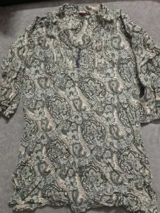Paisley Print Tunic Top