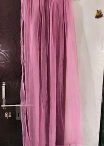 Elegant Pink Tulle Dupatta