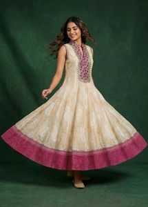 BIBA Girls Butterfly Flare Kurti (Size 32)