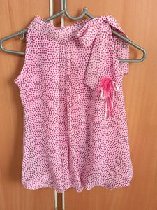 Pink Polka Dot Baby top