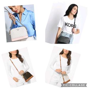 MICHAEL KORS* *MEDIUM LOGO DOME CROSSBODY SLING BA