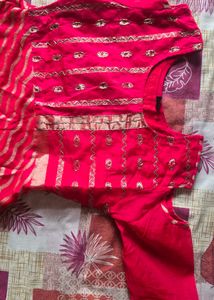 Vibrant Pink Embellished Blouse