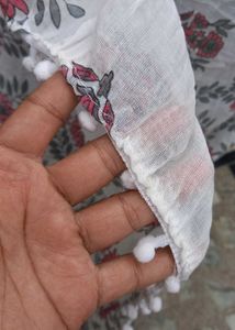 Floral Print Cotton Dupatta