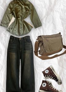 Chic Olive Green Collared Shirt