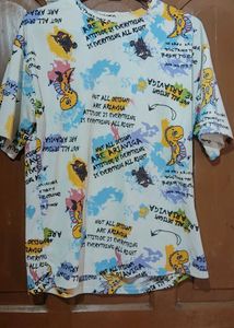 Graphic Print Oversized T-Shirt