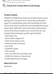 Puma Classic White unisex  Original Sneakers