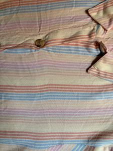 Striped Button-Up Shirt