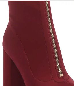 London Rag Maroon Over-the-Knee Boots