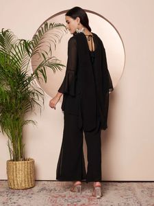 Y2k Elegant Black 90s Inspired Siyara Set