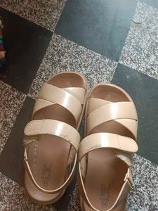 Beige Slingback Sandals