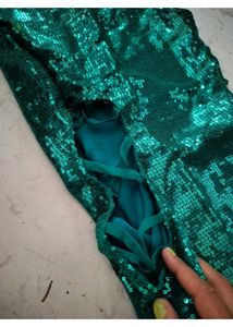 Stunning Teal Sequin Dress