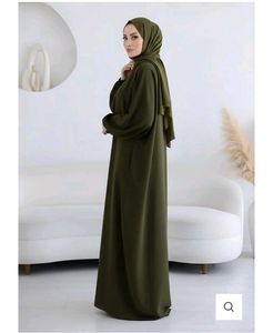 Elegant Olive Green  kaftan Abaya