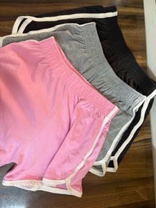 2 Pack casual Shorts + FREE golden cuff bracelet