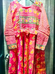 Beautiful Big Flare Kurta With Lining