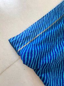 Dark Blue Saree with Blouse