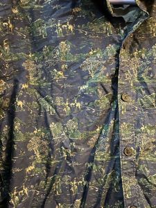 U.S.POLO ASSN. Men's Blue Print Long Sleeve Shirt