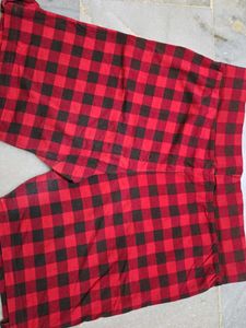 Red &amp; Black Checkered Shorts