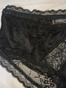 Elegant Black Lace Briefs