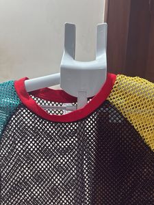 Mesh Color Block T-Shirt